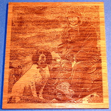 medium size picture of engraved wooden plaque